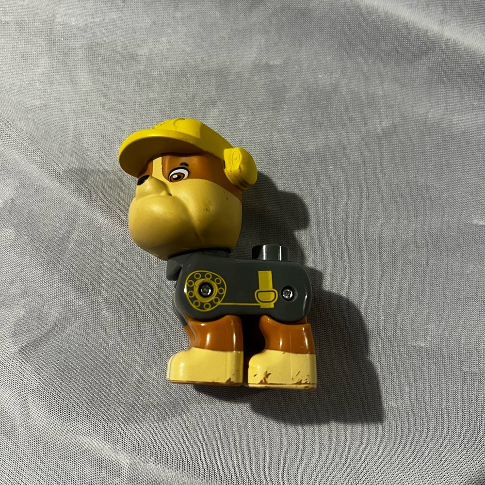 PAW Patrol Pup Lego Duplo compatible Mega Bloks figure Rubble